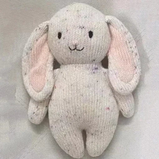 Waldorf Doll Accessories Handmade Soft Baby Bunny Girl Accompany Rag Dolls Birthday Gift Knitted Doll Cute Girls Plush Doll Stuffed Toy Personalized Woven Doll Kit