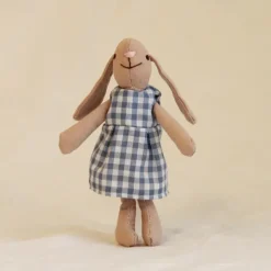 Waldorf Doll Accessories Handmade Soft Bunny Girl Accompany Rag Dolls Birthday Gift Knitted Doll Cute Girls Plush Doll Stuffed Toy Personalized Woven Doll Kit