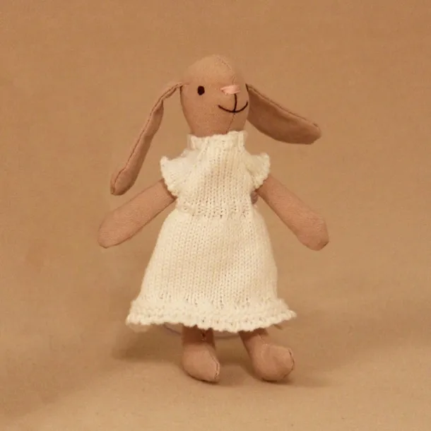 Waldorf Doll Accessories Handmade Soft Bunny Girl Accompany Rag Dolls Birthday Gift Knitted Doll Cute Girls Plush Doll Stuffed Toy Personalized Woven Doll Kit