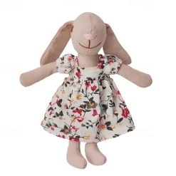 Waldorf Doll Accessories Handmade Soft Bunny Girl Accompany Rag Dolls Birthday Gift Knitted Doll Cute Girls Plush Doll Stuffed Toy Personalized Woven Doll Kit