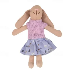 Waldorf Doll Accessories Handmade Soft Bunny Girl Accompany Rag Dolls Birthday Gift Knitted Doll Cute Girls Plush Doll Stuffed Toy Personalized Woven Doll Kit