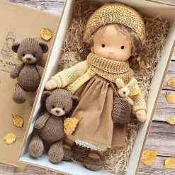 Waldorf Doll Change Clothes Material Bag Personality Set Waldorf Handmade Muppet Doll