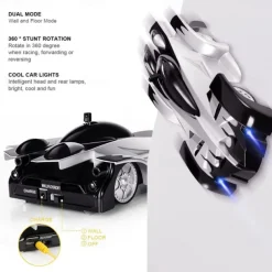 Wall Climbing Remote Control Car Dual Mode 360 Rotating RC Stunt Rechargeable High Speed Race Cars with Headlight Rechargeable Toys for Boys Gift for8-12 Year Old Kids