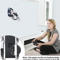 Wall Climbing Remote Control Car Dual Mode 360 Rotating RC Stunt Rechargeable High Speed Race Cars with Headlight Rechargeable Toys for Boys Gift for8-12 Year Old Kids