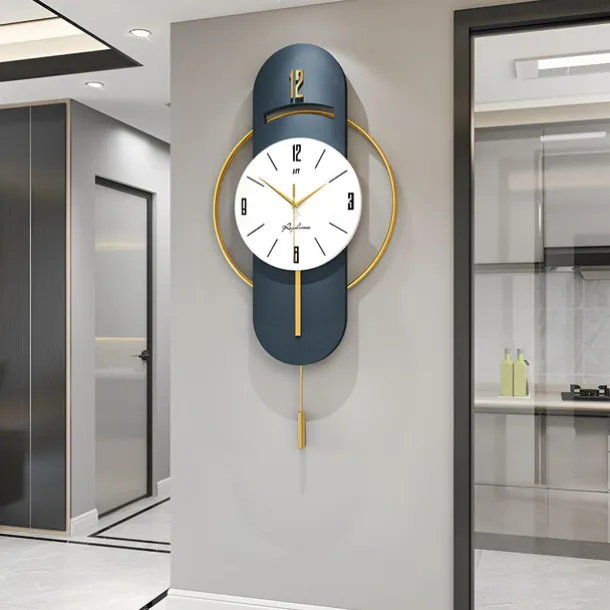 Wall Clock Quartz Silent Suspension Full Size Pendulum Electronic Wall Clock Bedroom Home Silent Wall Clock Wall Clock