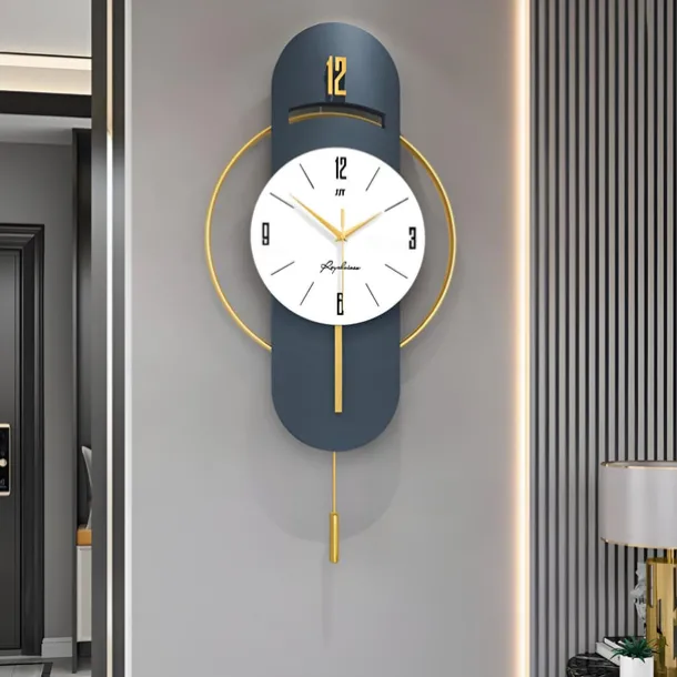 Wall Clock Quartz Silent Suspension Full Size Pendulum Electronic Wall Clock Bedroom Home Silent Wall Clock Wall Clock
