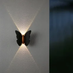 Wall lamp Outdoor Wall Light Butterfly Design 3000K 10W IP65 Waterproof Up and Down Light Modern Minimalist Aisle Stairs Courtyard gate Super Bright led Outdoor Wall Light Warm White