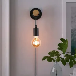 Wall Lamps Cute Creative Vintage Traditional Classic Wall Sconces Indoor Wall Lights Dining Room Shops Cafes Wood Wall Light US Plug