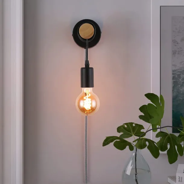 Wall Lamps Cute Creative Vintage Traditional Classic Wall Sconces Indoor Wall Lights Dining Room Shops Cafes Wood Wall Light US Plug