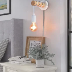 Wall Lamps Cute Creative Vintage Traditional Classic Wall Sconces Indoor Wall Lights Dining Room Shops Cafes Wood Wall Light US Plug