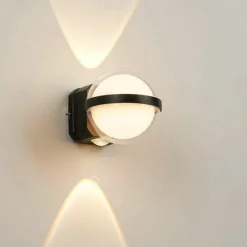 Wall Lamps Modern Courtyard Porch Wall Sconces Outdoor Wall Lamp Minimalist Balcony Garden Lawn Path Wall Lighting Fixture 110-240V