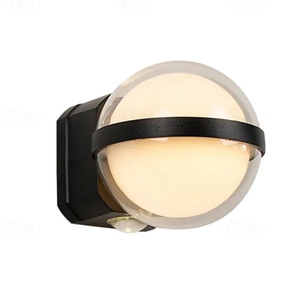 Wall Lamps Modern Courtyard Porch Wall Sconces Outdoor Wall Lamp Minimalist Balcony Garden Lawn Path Wall Lighting Fixture 110-240V