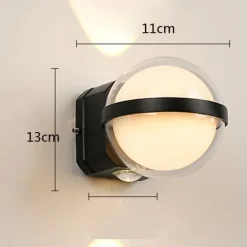 Wall Lamps Modern Courtyard Porch Wall Sconces Outdoor Wall Lamp Minimalist Balcony Garden Lawn Path Wall Lighting Fixture 110-240V