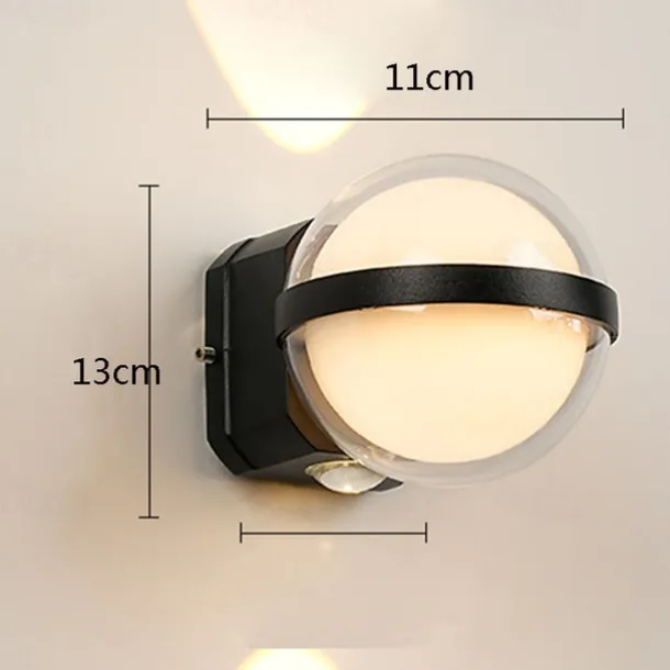 Wall Lamps Modern Courtyard Porch Wall Sconces Outdoor Wall Lamp Minimalist Balcony Garden Lawn Path Wall Lighting Fixture 110-240V