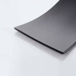 Wall Mount Bathroom Sink Mixer Faucet Matte Black, Concealed Washroom Basin Taps Waterfall Spout Single Handle 2 Hole, Rough in Valve Mixer Bathtub Taps