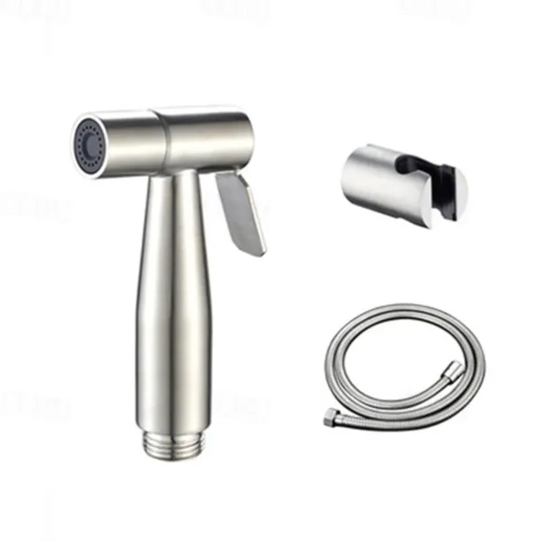 Wall Mounted Bidet Tap Sprayer,304 Stainless Steel Wire Trefilation, Multifunctional High Pressure Bidet Sprayer Tap Set, Used In Bathrooms