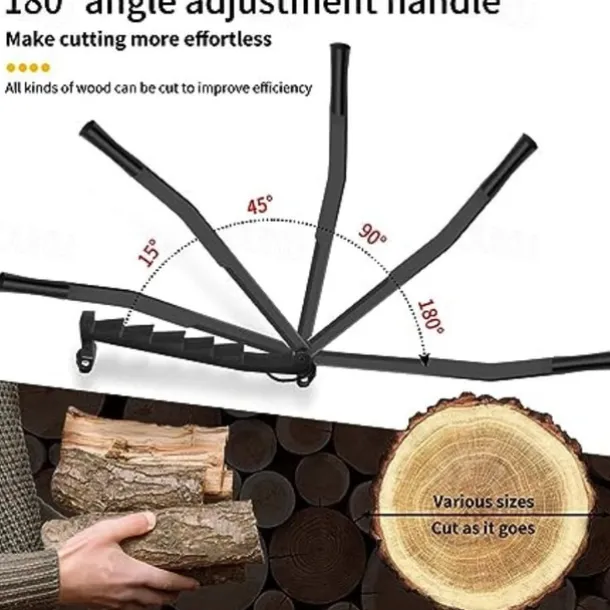 Wall Mounted Kindling Splitter Log Splitter Portable Metal Manual Fire Wood Kindling Splitter, Hand Sturdy Firewood Cutter, Heavy Duty Firewood Crackers Wedge for Indoor or Outdoor