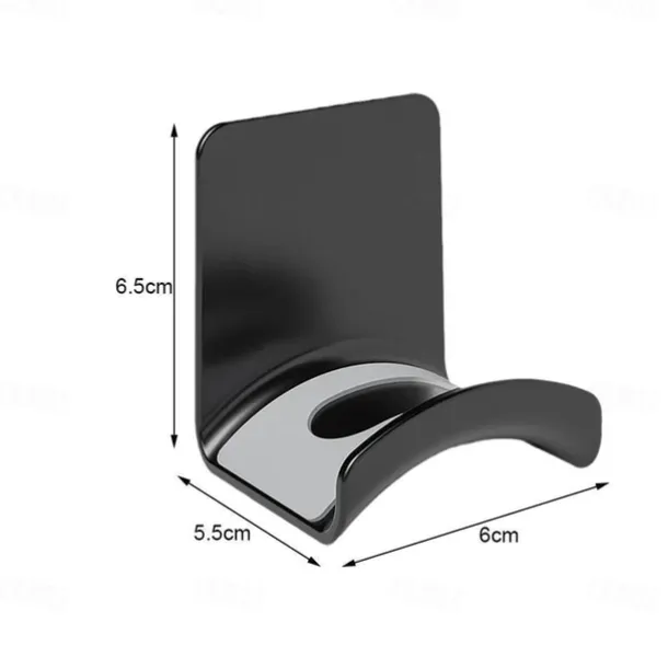 Wall Mounted Punchless Headphone Holder Bracket Storage Hook Paste Under Desk Hanging Headphone Holder