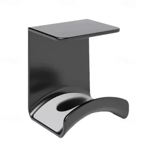 Wall Mounted Punchless Headphone Holder Bracket Storage Hook Paste Under Desk Hanging Headphone Holder