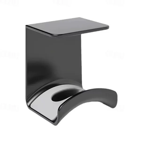 Wall Mounted Punchless Headphone Holder Bracket Storage Hook Paste Under Desk Hanging Headphone Holder