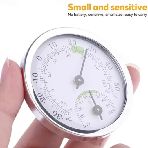 Wall Mounted Thermometer Hygrometer Mini Humidity Meter Gauge For Room Household Portable Hygrometer Weather Station