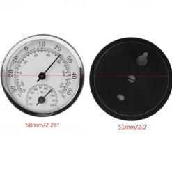 Wall Mounted Thermometer Hygrometer Mini Humidity Meter Gauge For Room Household Portable Hygrometer Weather Station