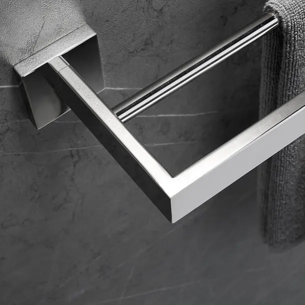 Wall Mounted Towel Rail Towel Rack Holder for Bathroom,Stainless Steel Tower Bar Bathroom Hardware Accessories Towel Bar 30-60cm(Black/Chrome/Golden/Brushed Nickel)