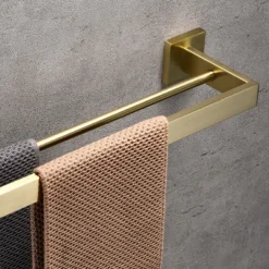 Wall Mounted Towel Rail Towel Rack Holder for Bathroom,Stainless Steel Tower Bar Bathroom Hardware Accessories Towel Bar 30-60cm(Black/Chrome/Golden/Brushed Nickel)