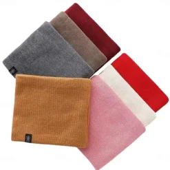 Warm And Coldproof Autumn And Winter All-match Knitted Plus Velvet Knitted Neck Scarf Multi-functional Mask