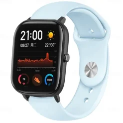 Watch Band for Amazfit GTS 4,4mini, 3,2,2mini, 2e, GTR 42mm, Bip U Pro, U, 3 Pro, 3, S lite, S, lite Soft Silicone Replacement Strap Sport Band Wristband