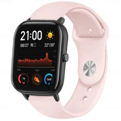Watch Band for Amazfit GTS 4,4mini, 3,2,2mini, 2e, GTR 42mm, Bip U Pro, U, 3 Pro, 3, S lite, S, lite Soft Silicone Replacement Strap Sport Band Wristband