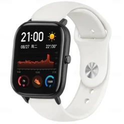 Watch Band for Amazfit GTS 4,4mini, 3,2,2mini, 2e, GTR 42mm, Bip U Pro, U, 3 Pro, 3, S lite, S, lite Soft Silicone Replacement Strap Sport Band Wristband