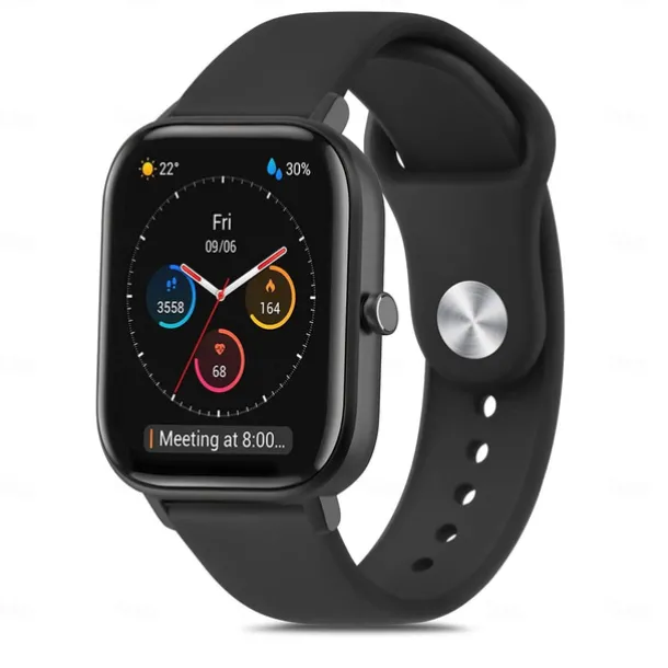 Watch Band for Amazfit GTS 4,4mini, 3,2,2mini, 2e, GTR 42mm, Bip U Pro, U, 3 Pro, 3, S lite, S, lite Soft Silicone Replacement Strap Sport Band Wristband