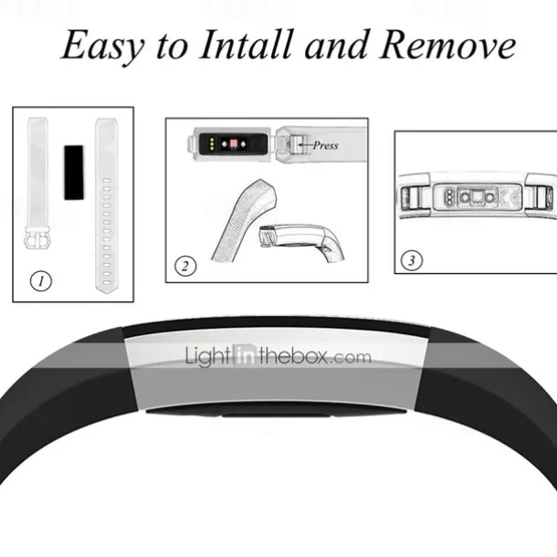 Watch Band for Fitbit Alta HR Fitbit Ace Fitbit Alta Soft Silicone Replacement Strap Adjustable Breathable Sport Band Wristband