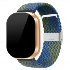 Watch Band for Fitbit Versa 3 Sense Nylon Replacement Strap Braided Adjustable Breathable Solo Loop Wristband