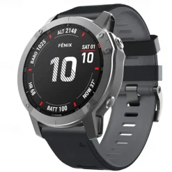 Watch Band for Garmin Fenix 7 7X 6 6X Pro Epix Pro 47mm 51mm Instinct 2X Approach S70 47mm S62 S60 Forerunner 955 945 Epix Marq Descent Quatix 22mm 26mm Silicone Replacement Strap 22mm 26mm Sport