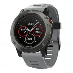 Watch Band for Garmin Fenix 3 HR Fenix 3 Fenix 7X / 6X / 5X / 3/3HR Plus Pro Sapphire Solar Descent Mk2i / Mk2 / Mk1 D2 Charlie / Bravo / Delta PX Silicone Replacement Strap 26mm Breathable Sport