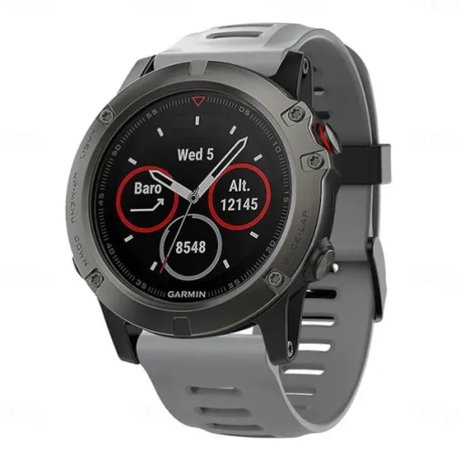 Watch Band for Garmin Fenix 3 HR Fenix 3 Fenix 7X / 6X / 5X / 3/3HR Plus Pro Sapphire Solar Descent Mk2i / Mk2 / Mk1 D2 Charlie / Bravo / Delta PX Silicone Replacement Strap 26mm Breathable Sport