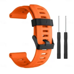 Watch Band for Garmin Fenix 3 HR Fenix 3 Fenix 7X / 6X / 5X / 3/3HR Plus Pro Sapphire Solar Descent Mk2i / Mk2 / Mk1 D2 Charlie / Bravo / Delta PX Silicone Replacement Strap 26mm Breathable Sport