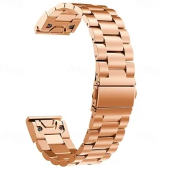 Watch Band for Garmin Fenix 7 Pro 6 5 Plus Epix Pro 47mm Approach S70 47mm S62 S60 Forerunner 955 255 945 745 Instinct 2 Marq Descent Quatix 22mm Stainless Steel Replacement Strap Quick Fit 22mm