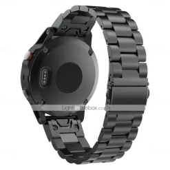 Watch Band for Garmin Fenix 7 Pro 6 5 Plus Epix Pro 47mm Approach S70 47mm S62 S60 Forerunner 955 255 945 745 Instinct 2 Marq Descent Quatix 22mm Stainless Steel Replacement Strap Quick Fit 22mm