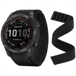 Watch Band for Garmin Fenix 7X 7S 7 Pro Approach S70 Epix Pro 42mm 47mm 51mm Instinct 2X Tactix 7 Amoled Forerunner 955 255 Enduro Marq Descent Quatix 20mm 22mm 26mm Nylon Replacement Strap 20mm