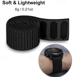 Watch Band for Garmin Fenix 7X 7S 7 Pro Approach S70 Epix Pro 42mm 47mm 51mm Instinct 2X Tactix 7 Amoled Forerunner 955 255 Enduro Marq Descent Quatix 20mm 22mm 26mm Nylon Replacement Strap 20mm