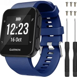 Watch Band for Garmin Forerunner 35/30, Approach S10 Silicone Replacement Strap Breathable Sport Band Wristband