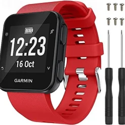 Watch Band for Garmin Forerunner 35/30, Approach S10 Silicone Replacement Strap Breathable Sport Band Wristband
