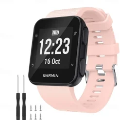 Watch Band for Garmin Forerunner 35/30, Approach S10 Silicone Replacement Strap Breathable Sport Band Wristband