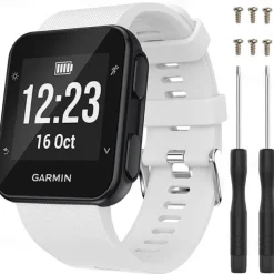 Watch Band for Garmin Forerunner 35/30, Approach S10 Silicone Replacement Strap Breathable Sport Band Wristband