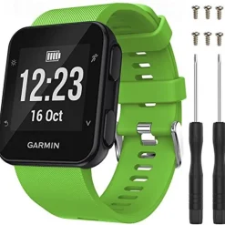 Watch Band for Garmin Forerunner 35/30, Approach S10 Silicone Replacement Strap Breathable Sport Band Wristband