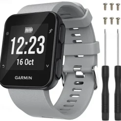 Watch Band for Garmin Forerunner 35/30, Approach S10 Silicone Replacement Strap Breathable Sport Band Wristband