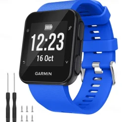 Watch Band for Garmin Forerunner 35/30, Approach S10 Silicone Replacement Strap Breathable Sport Band Wristband